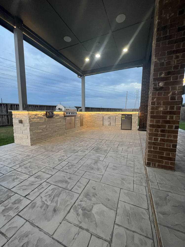 Outdoor kitchen project completed in Richmond, TX